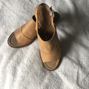 BARBARA BARBIERI TAN LEATHER SANDALS